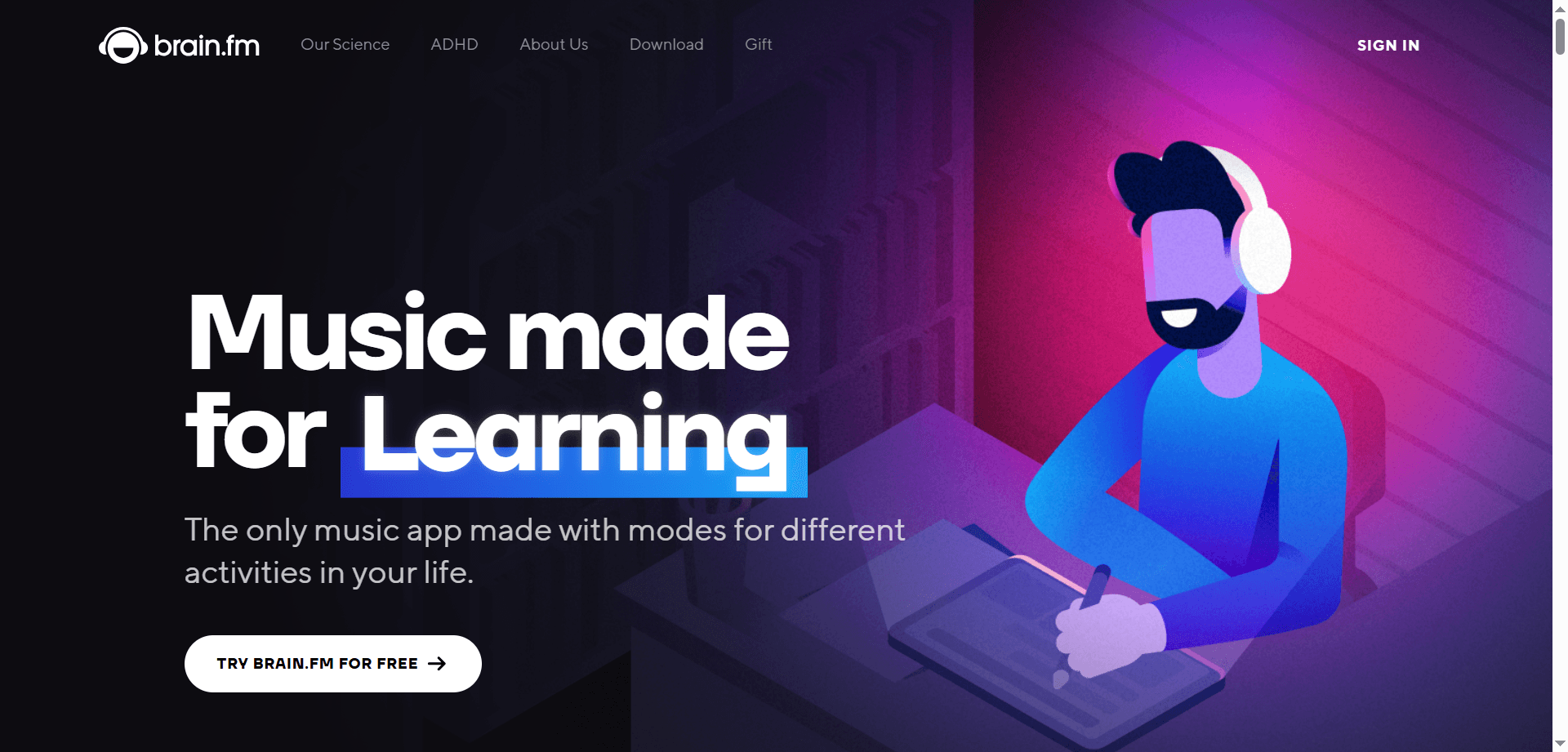 Brain.fm AI Focus Music