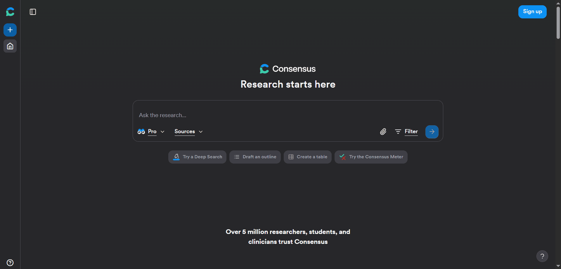 Consensus AI Tool Interface