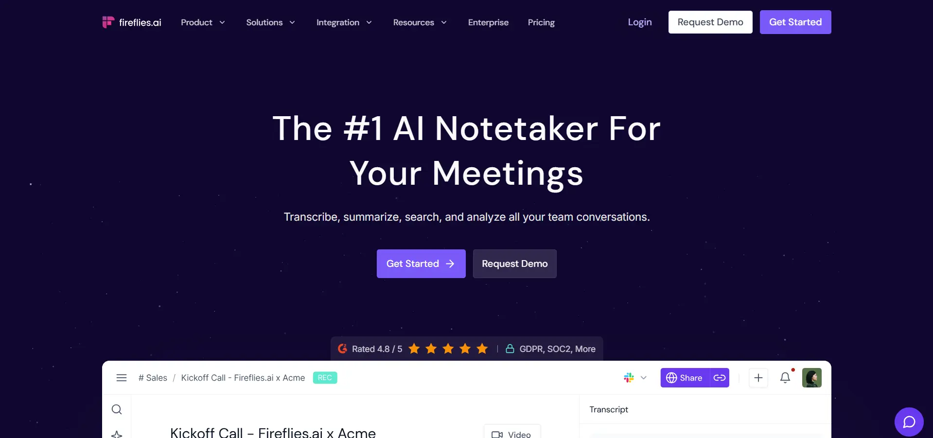 Fireflies AI Meeting Assistant