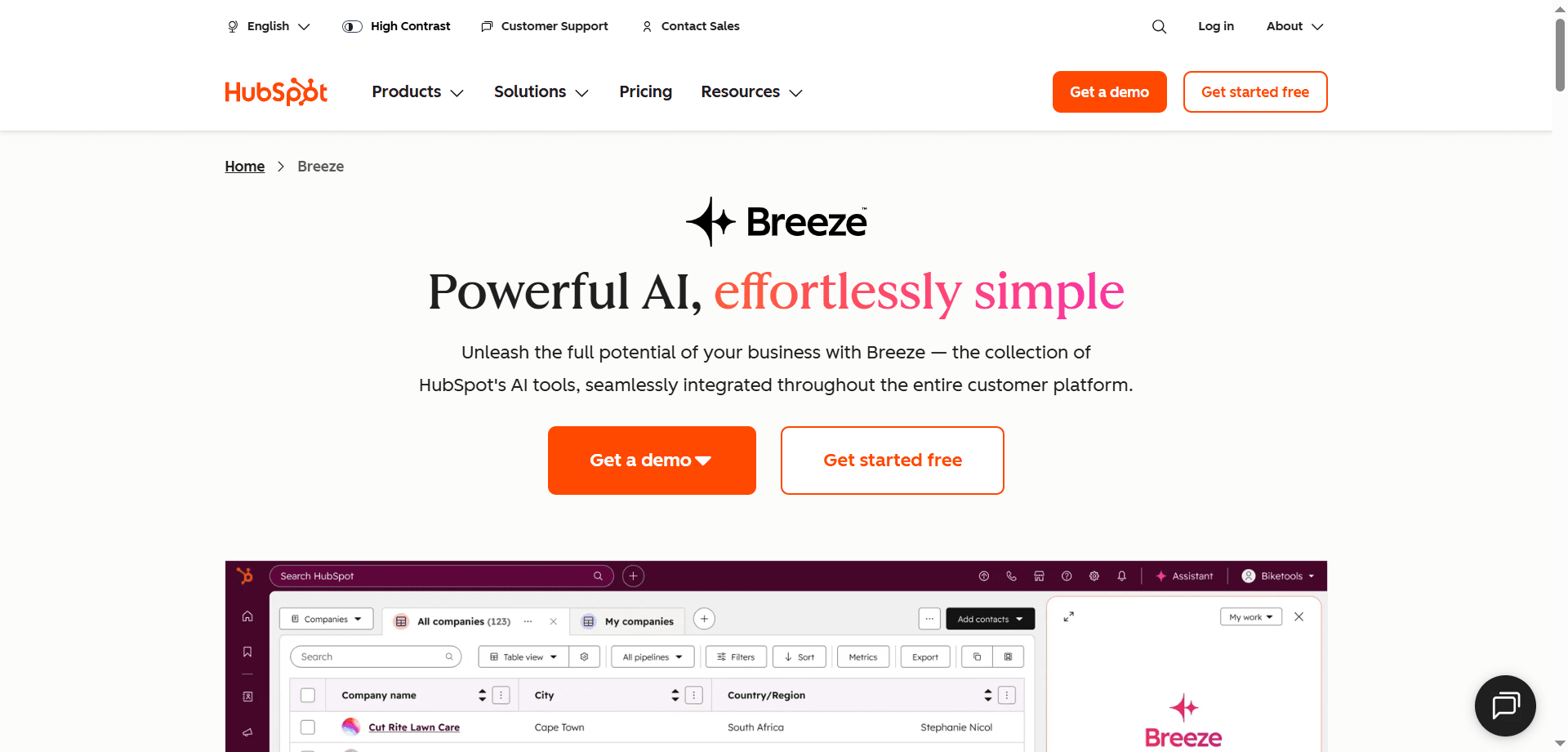 HubSpot Breeze AI Assistant