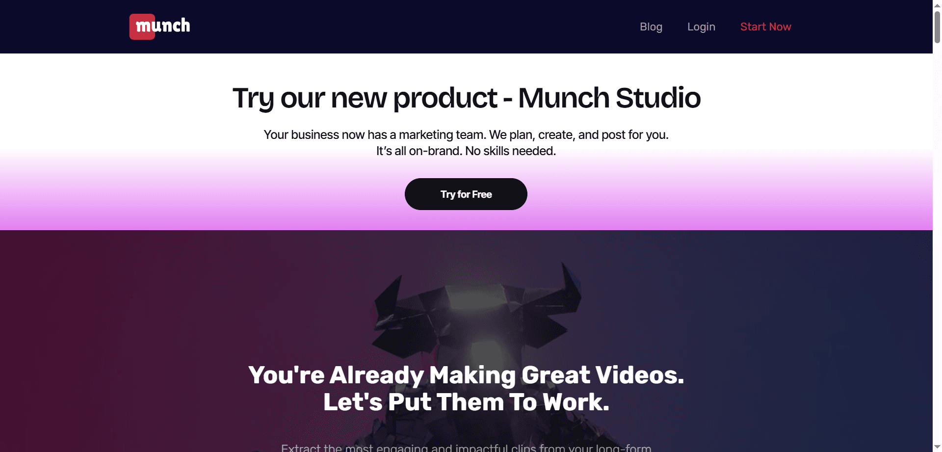 Munch Video Editing Tool