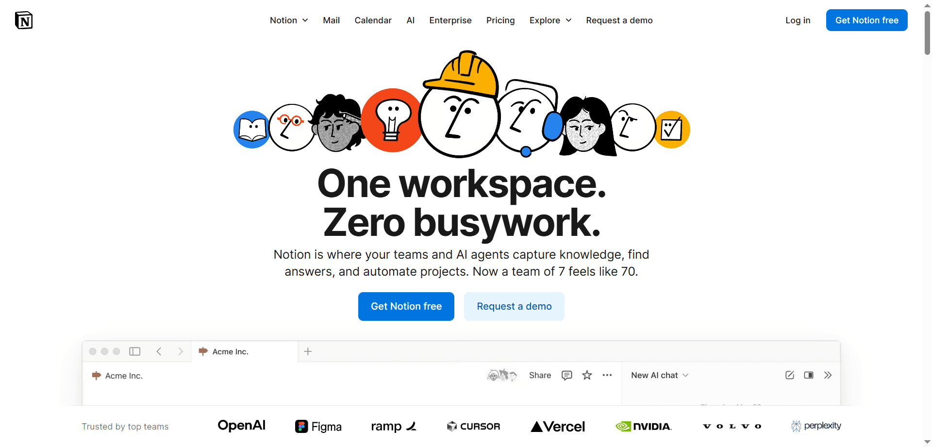 Notion AI Tool Interface