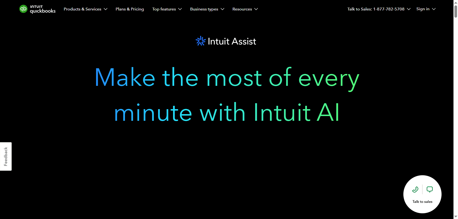 QuickBooks AI with Intuit Assist