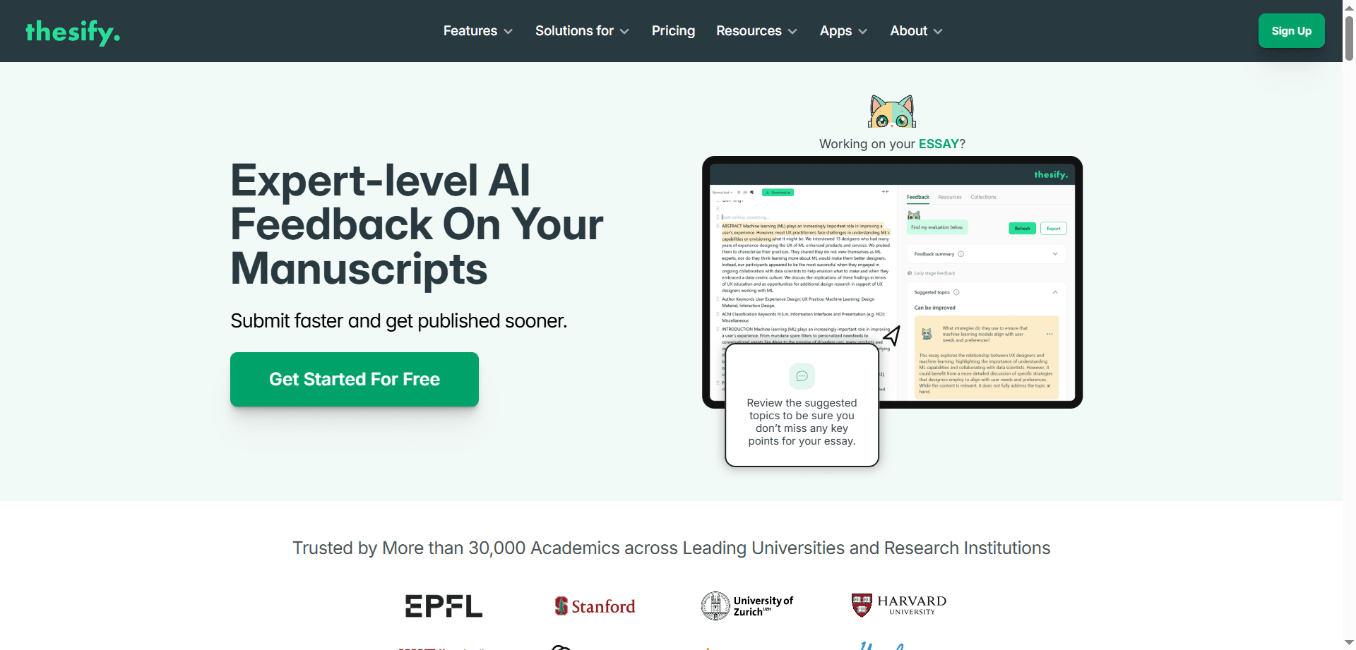 Thesify Argumentation Analysis